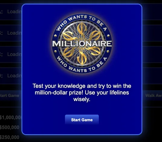 Who Wants To Be a Millionaire